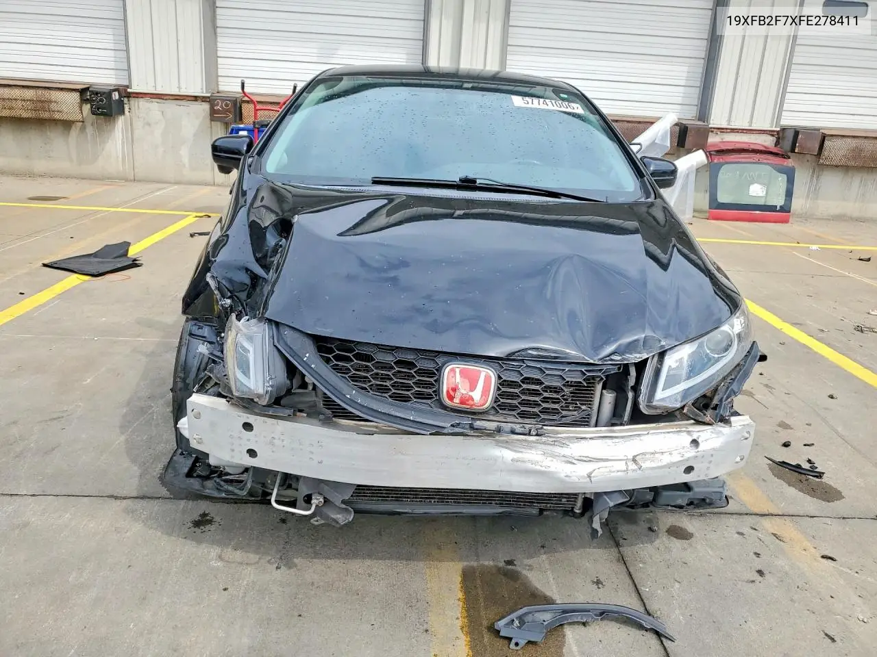 2015 Honda Civic Se VIN: 19XFB2F7XFE278411 Lot: 57741006