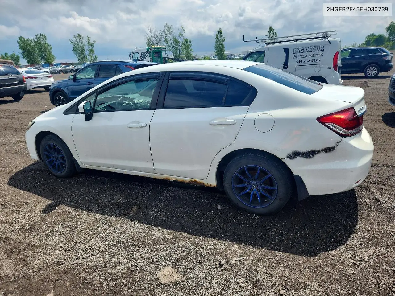 2015 Honda Civic Lx VIN: 2HGFB2F45FH030739 Lot: 58823516