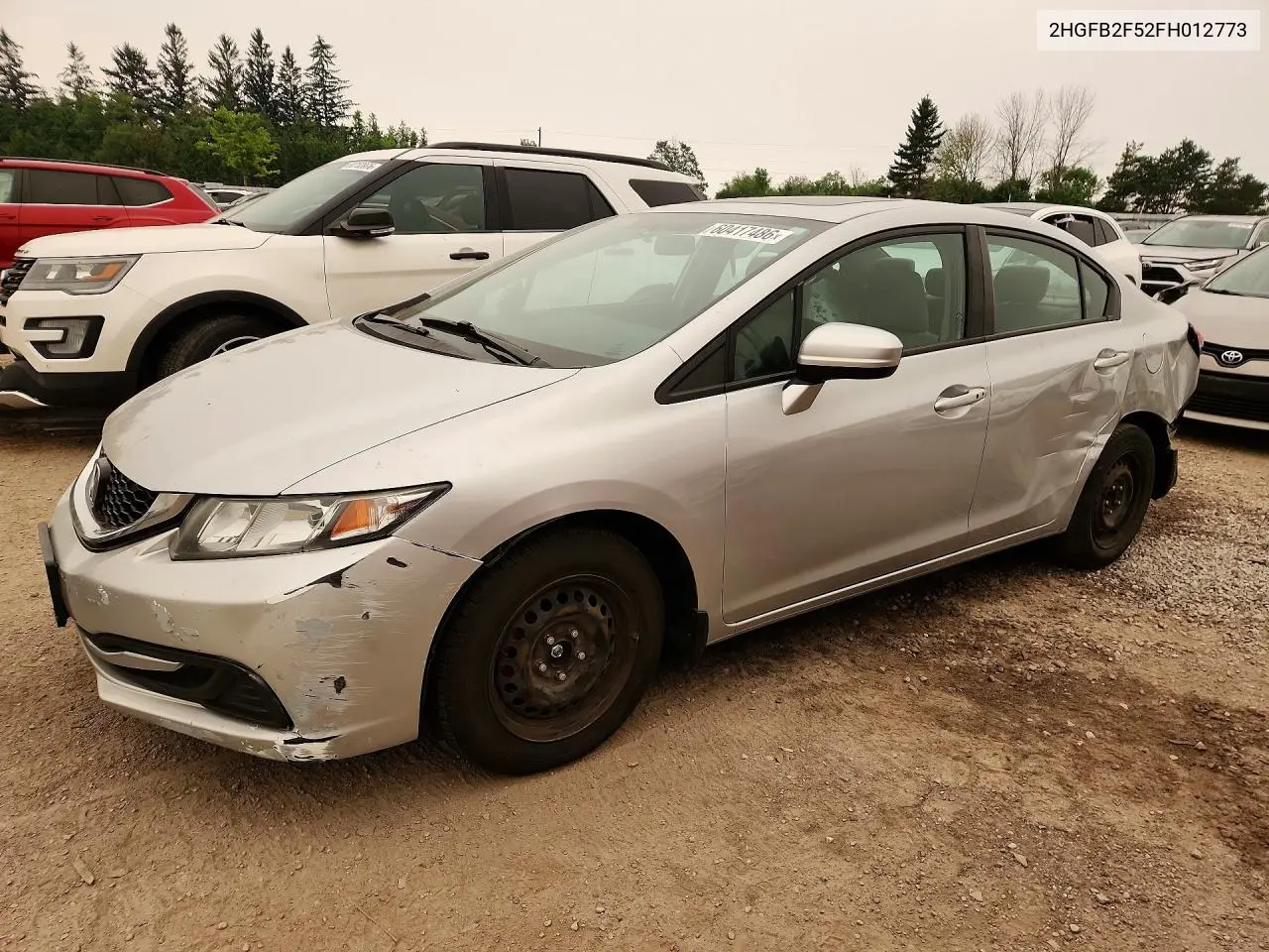 2015 Honda Civic Lx VIN: 2HGFB2F52FH012773 Lot: 60417486