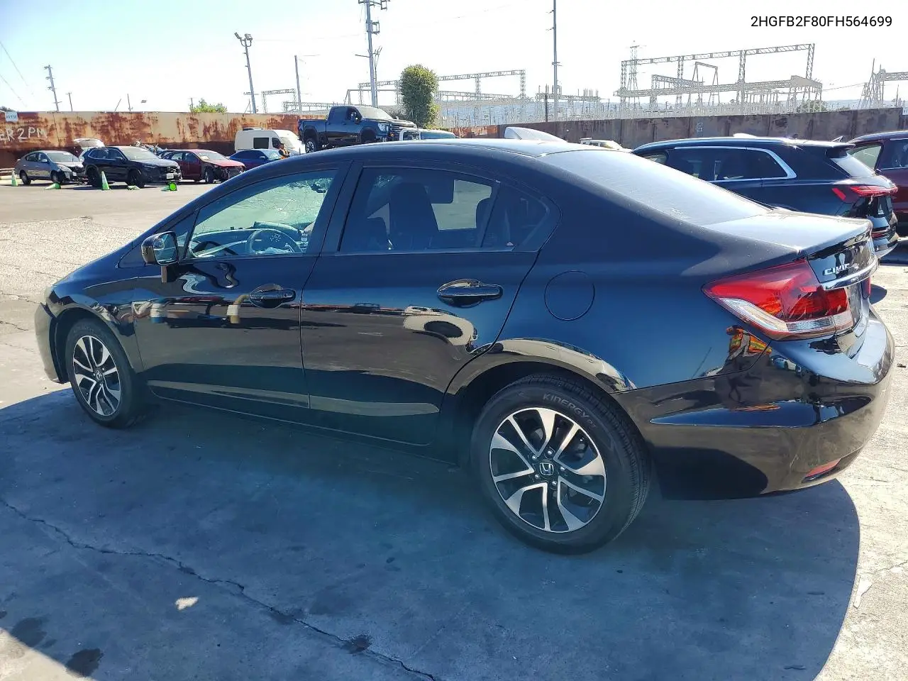 2015 Honda Civic Ex VIN: 2HGFB2F80FH564699 Lot: 61639156
