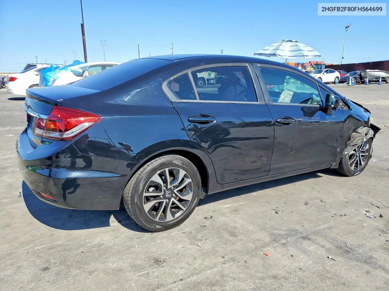 2015 Honda Civic Ex VIN: 2HGFB2F80FH564699 Lot: 61639156