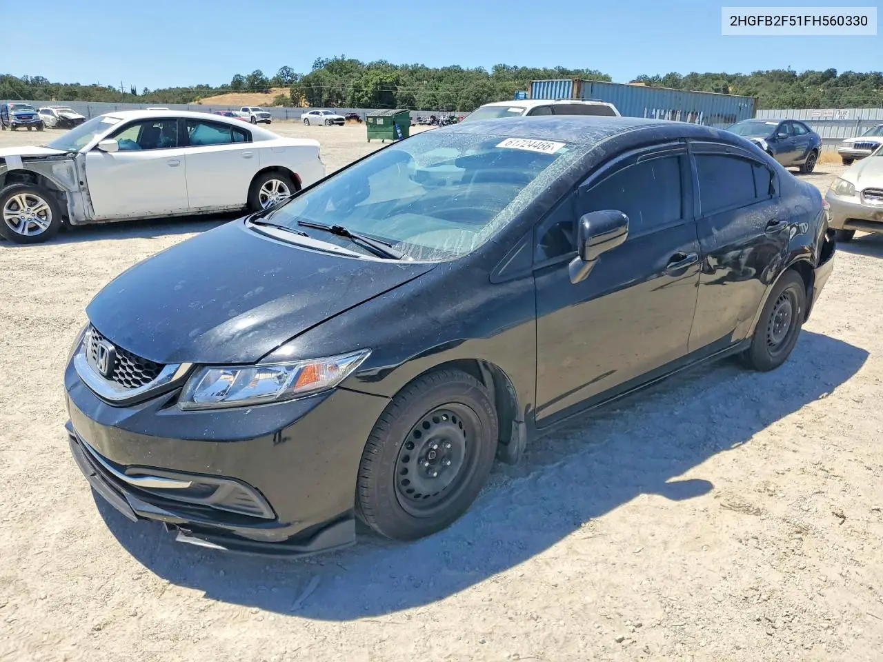 2HGFB2F51FH560330 2015 Honda Civic Lx