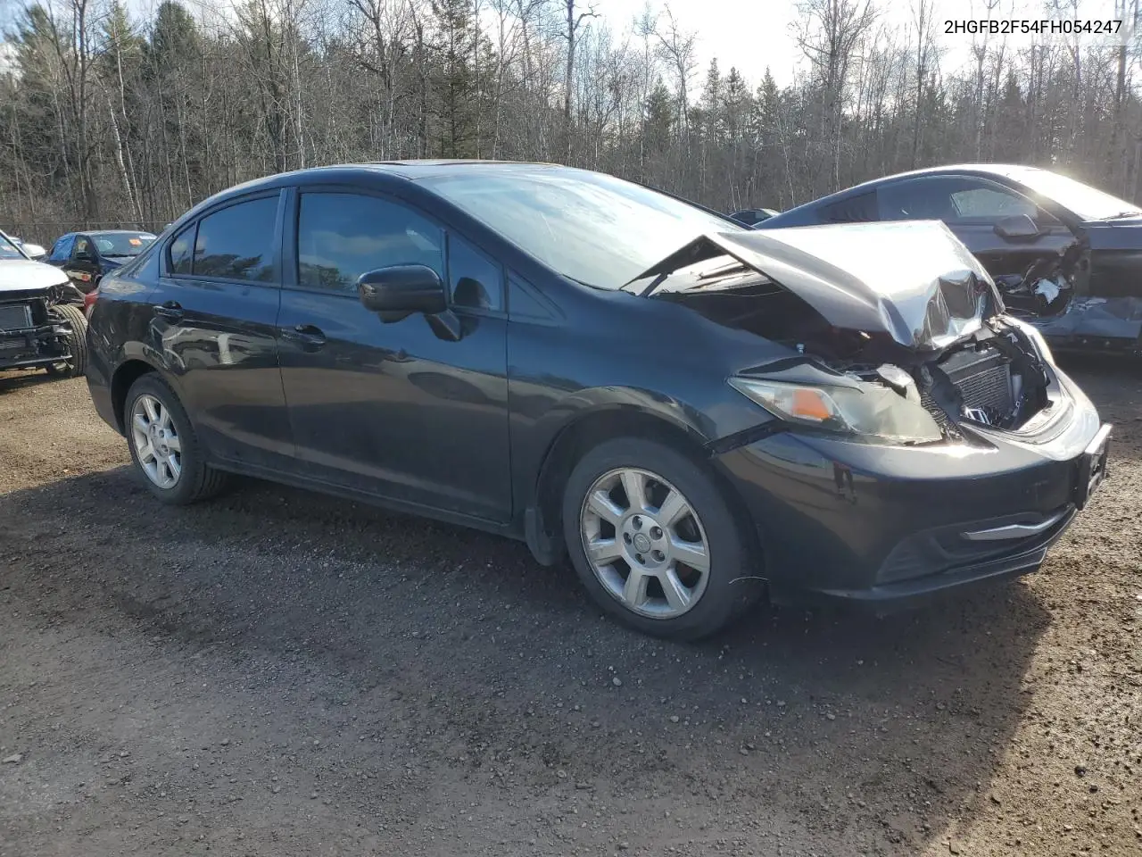 2HGFB2F54FH054247 2015 Honda Civic Lx