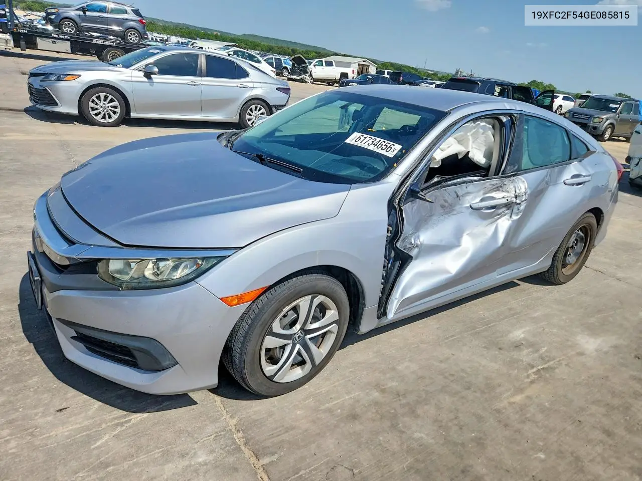 2016 Honda Civic Lx VIN: 19XFC2F54GE085815 Lot: 61734656