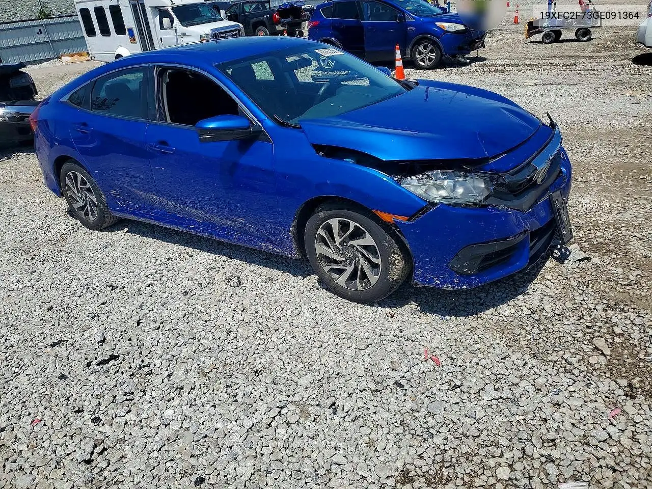 2016 Honda Civic Ex VIN: 19XFC2F73GE091364 Lot: 61763556