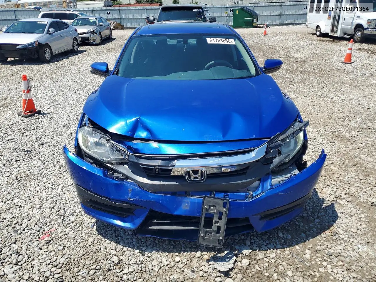 2016 Honda Civic Ex VIN: 19XFC2F73GE091364 Lot: 61763556