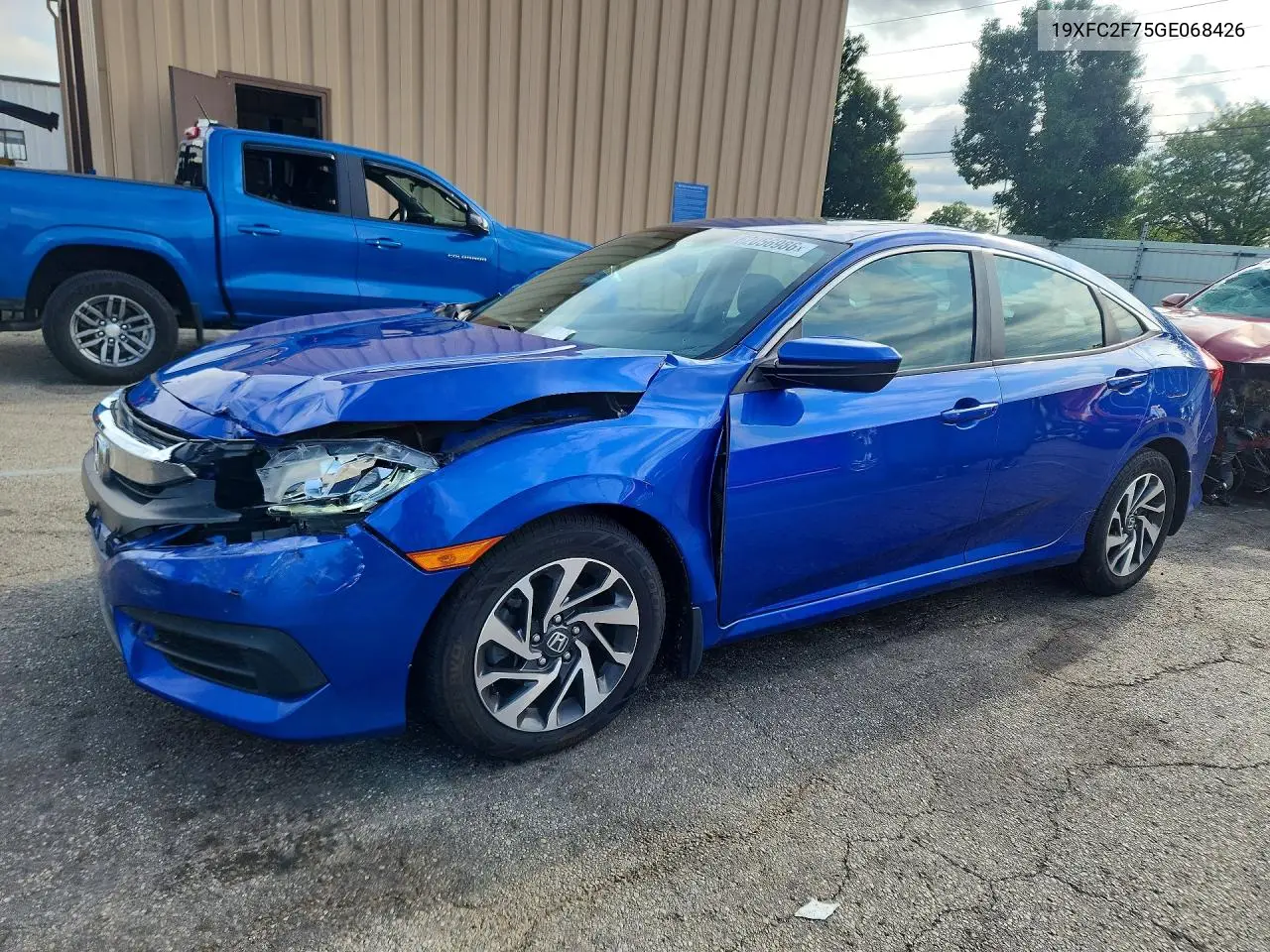2016 Honda Civic Ex VIN: 19XFC2F75GE068426 Lot: 62056986