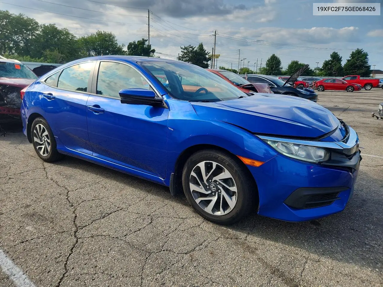 2016 Honda Civic Ex VIN: 19XFC2F75GE068426 Lot: 62056986