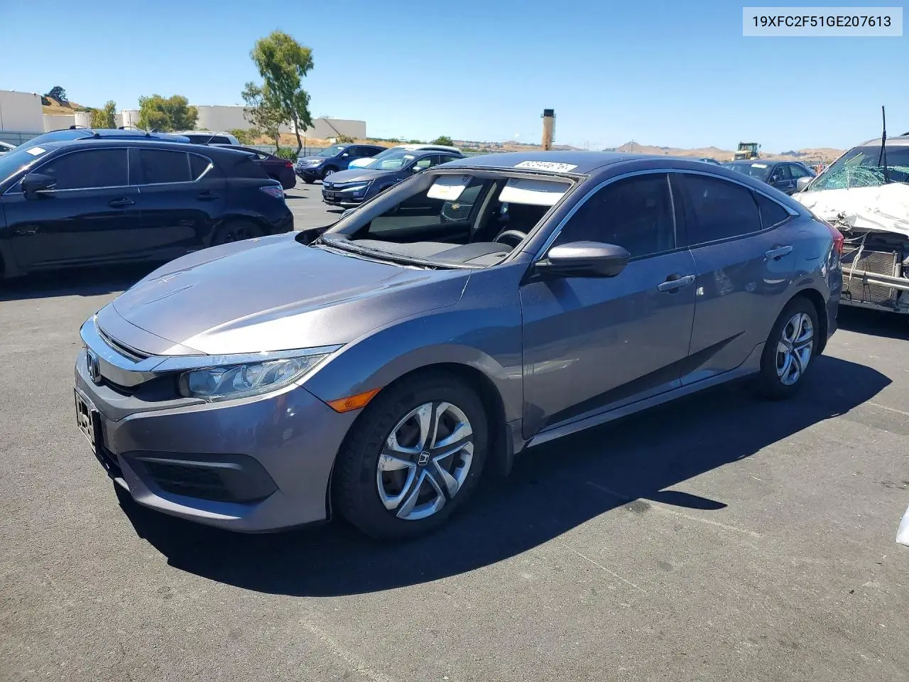 2016 Honda Civic Lx VIN: 19XFC2F51GE207613 Lot: 62344676