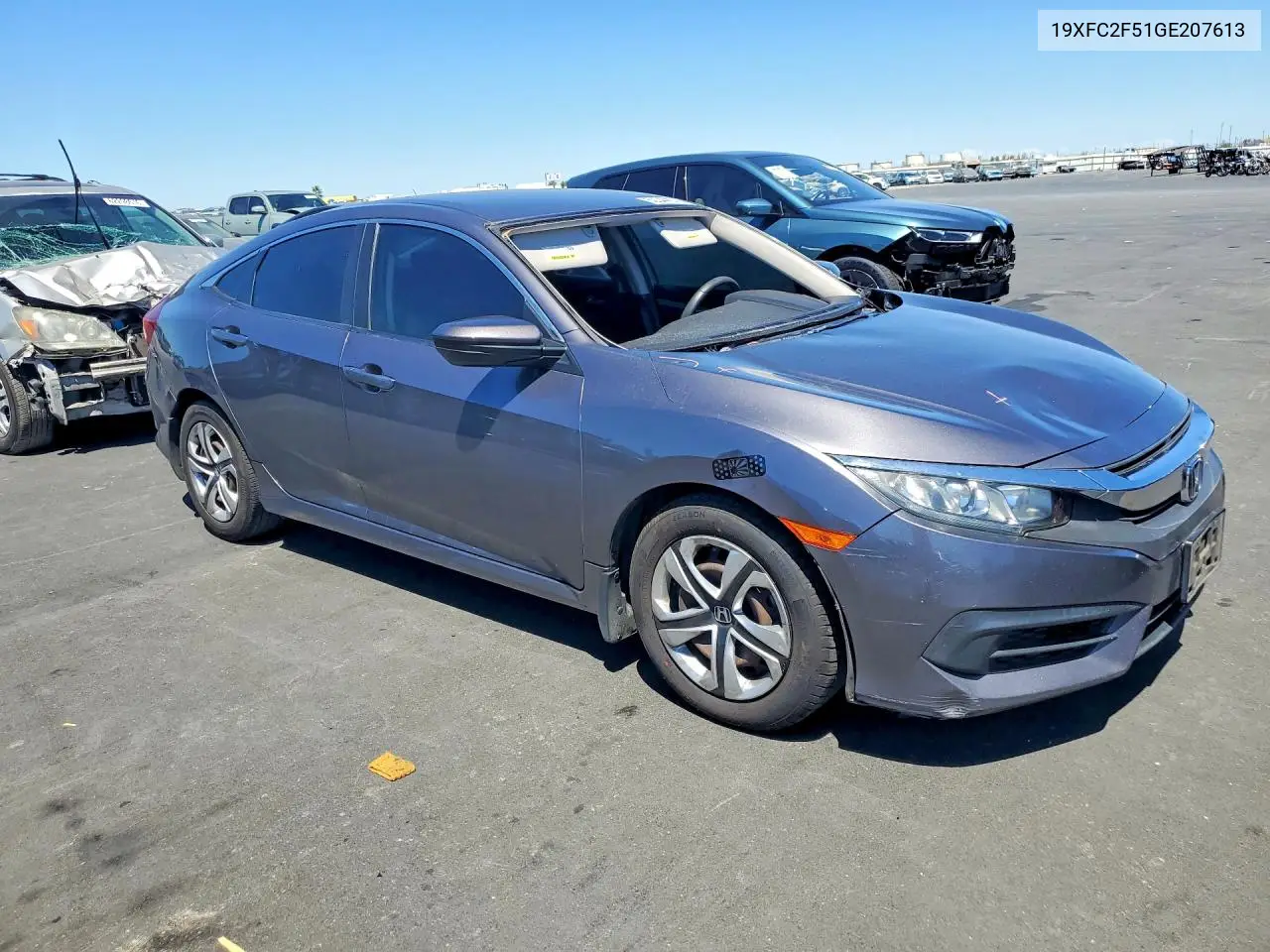 2016 Honda Civic Lx VIN: 19XFC2F51GE207613 Lot: 62344676