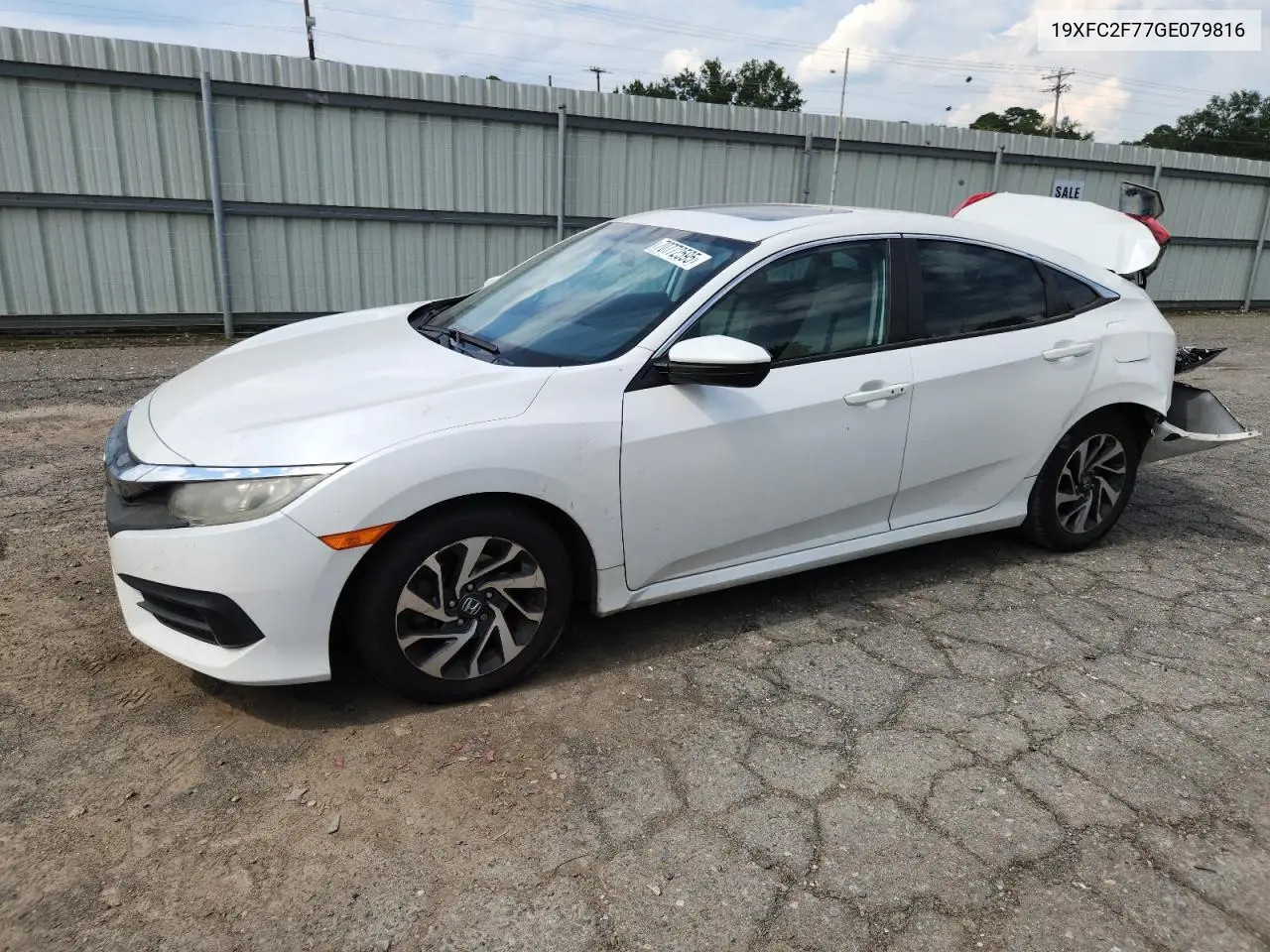 19XFC2F77GE079816 2016 Honda Civic Ex