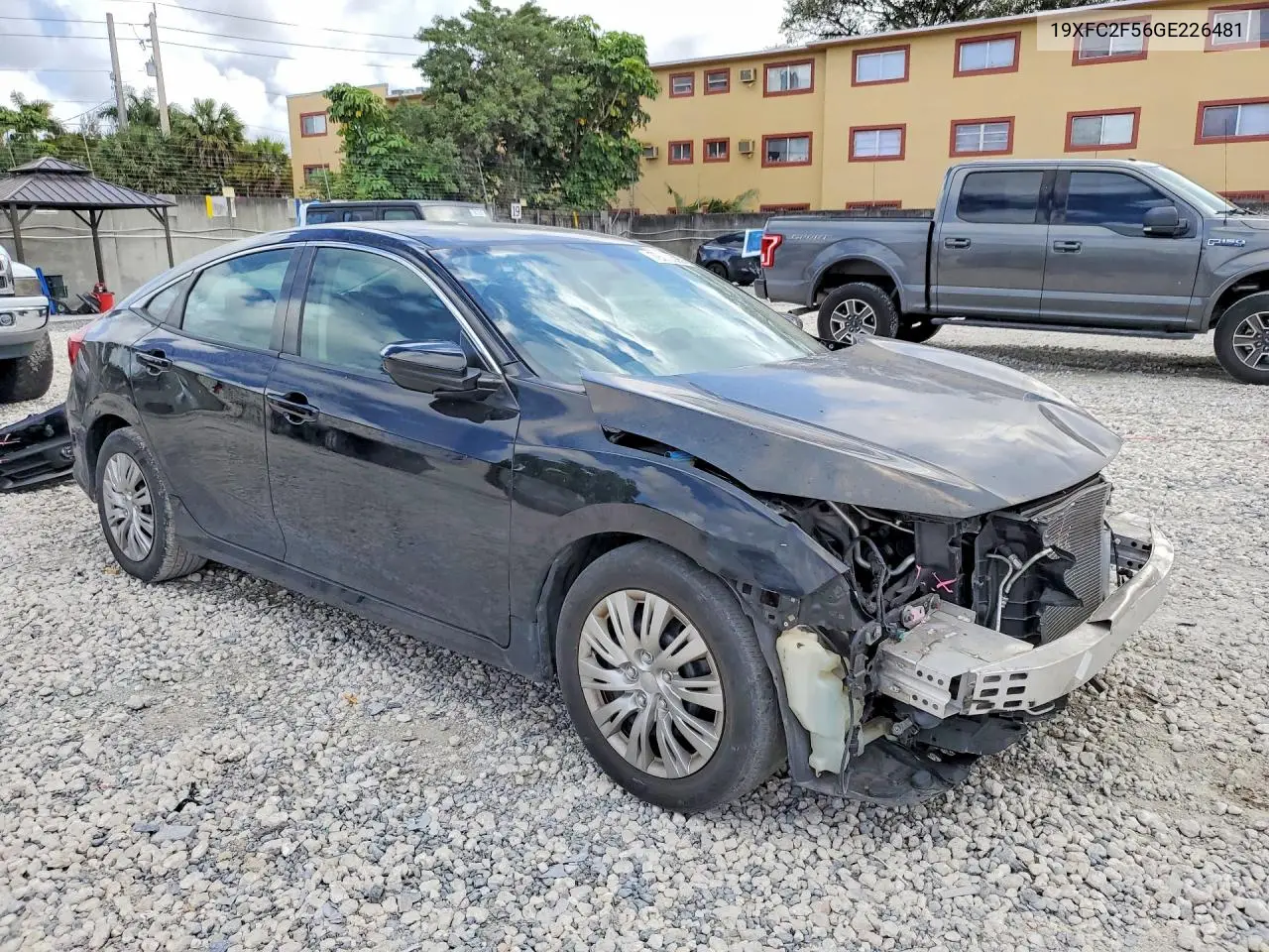 2016 Honda Civic Lx VIN: 19XFC2F56GE226481 Lot: 79233395