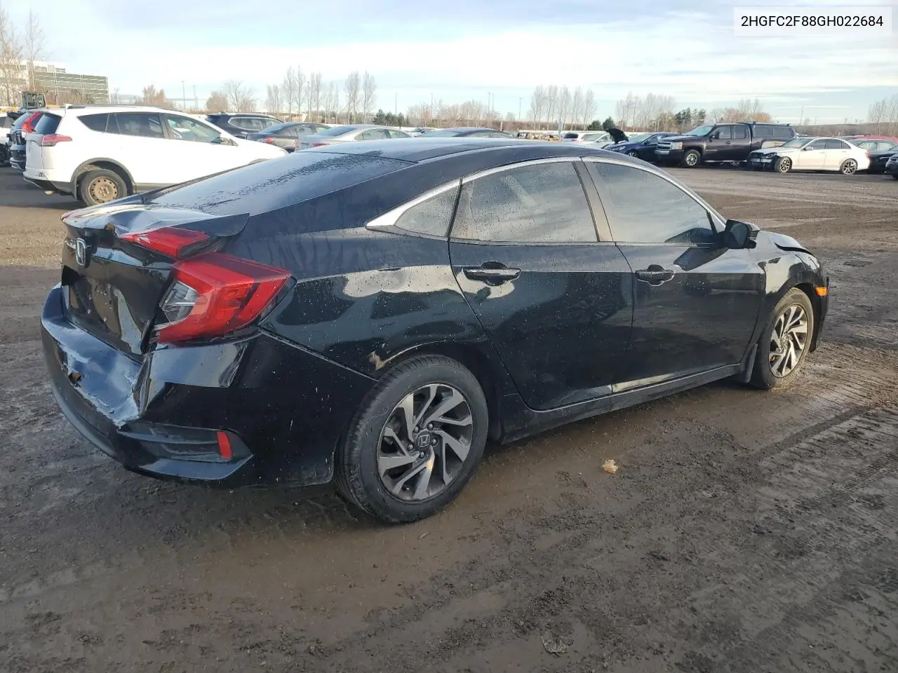 2HGFC2F88GH022684 2016 Honda Civic Ex