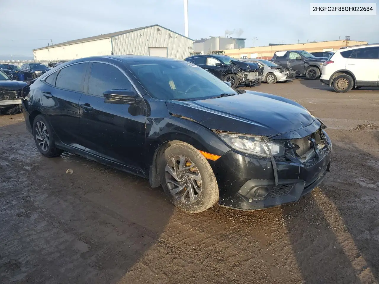 2HGFC2F88GH022684 2016 Honda Civic Ex