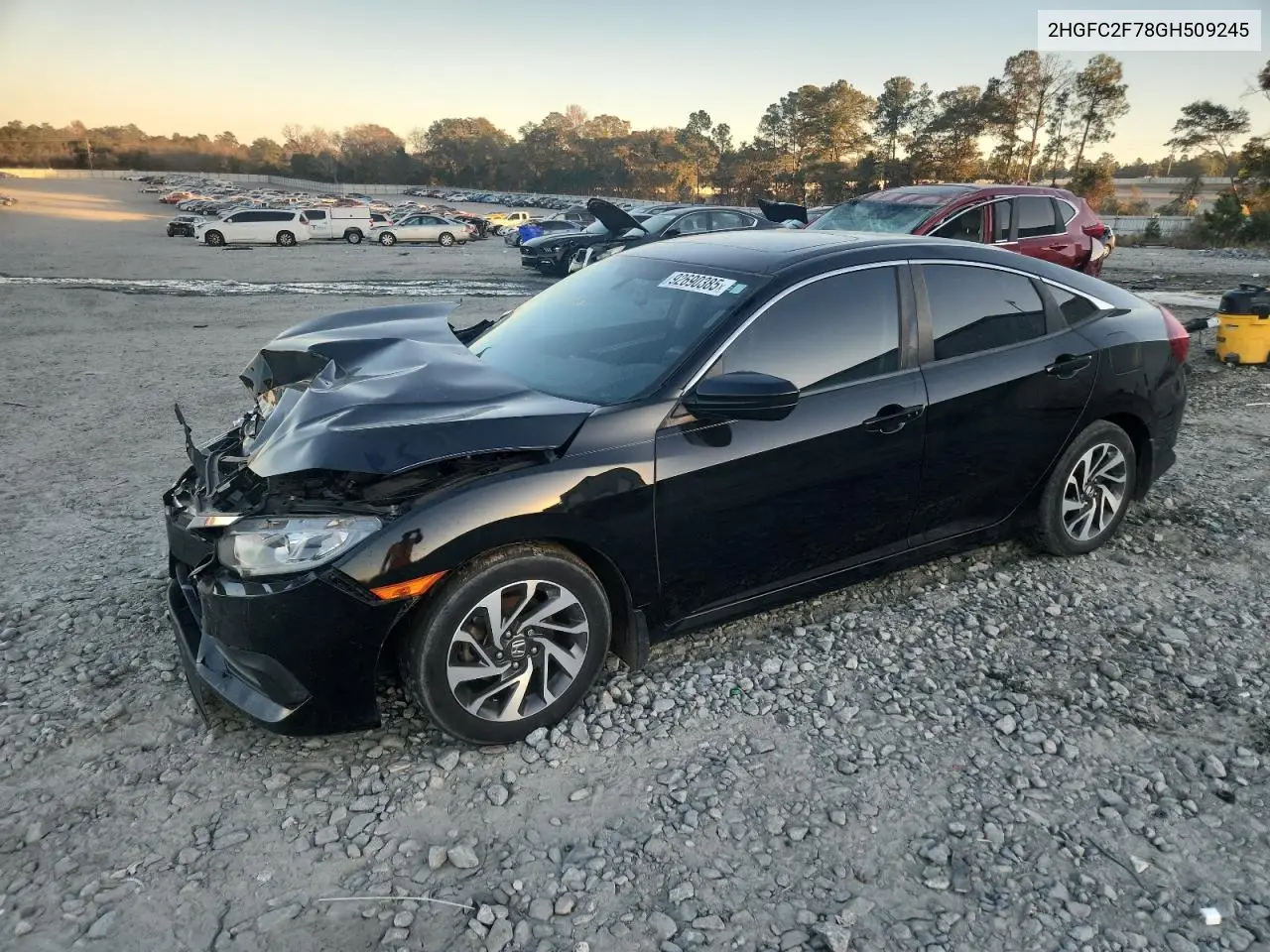 2HGFC2F78GH509245 2016 Honda Civic Ex