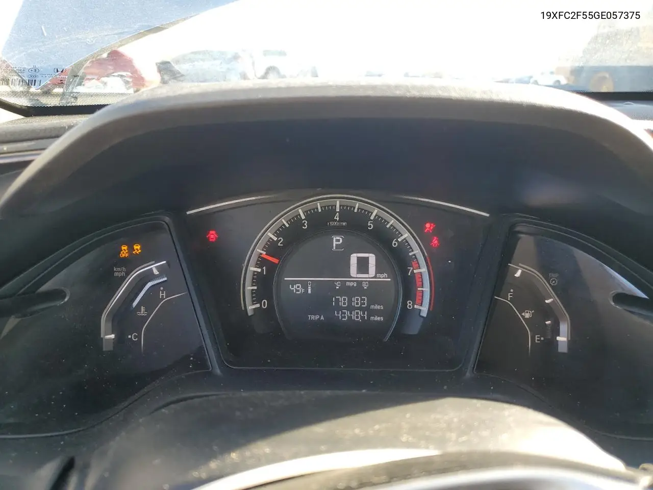 19XFC2F55GE057375 2016 Honda Civic Lx