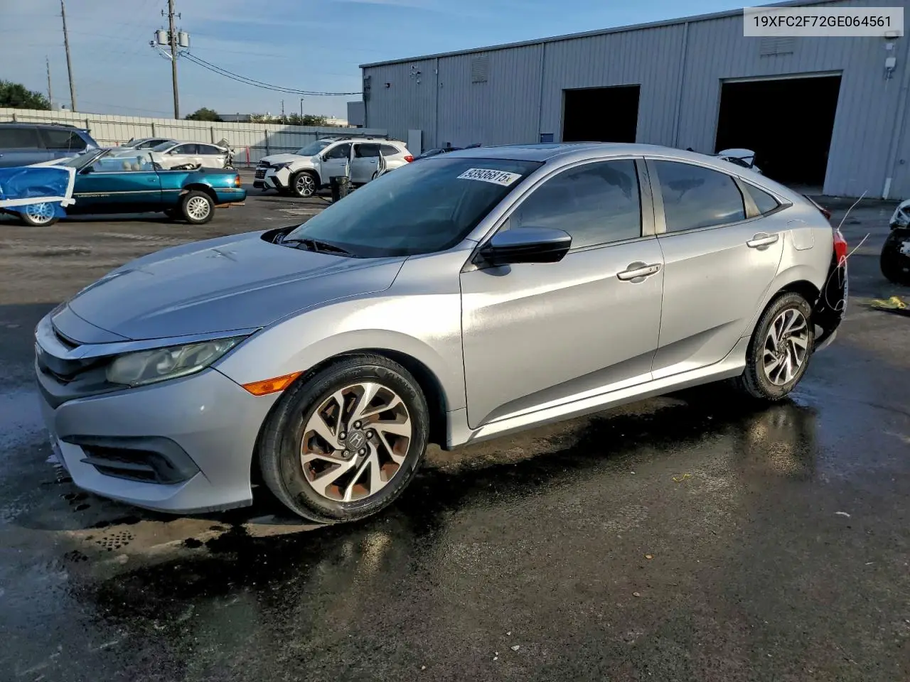 19XFC2F72GE064561 2016 Honda Civic Ex
