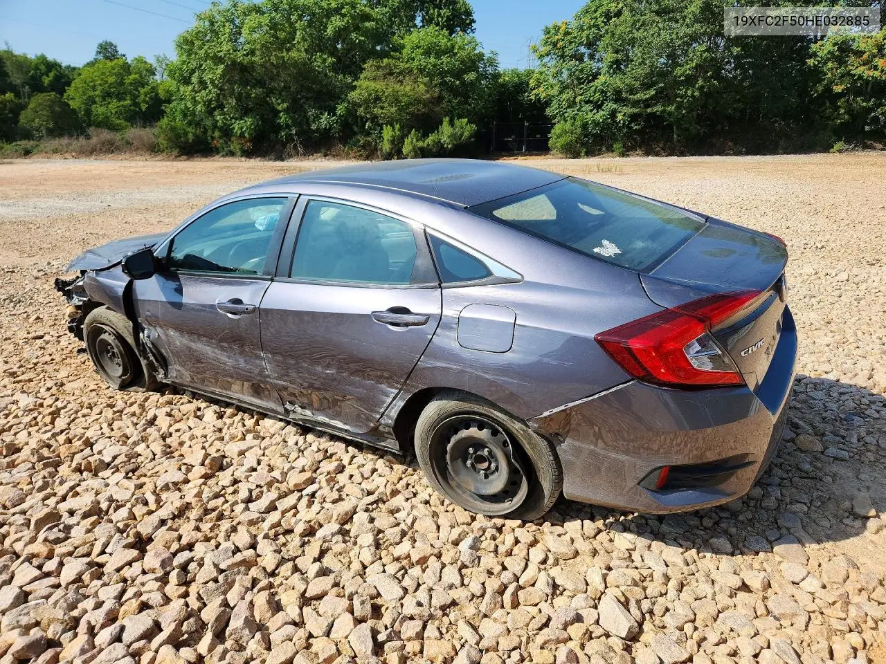 2017 Honda Civic Lx VIN: 19XFC2F50HE032885 Lot: 59338496