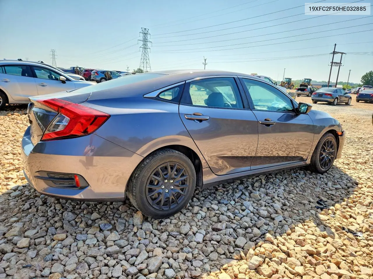2017 Honda Civic Lx VIN: 19XFC2F50HE032885 Lot: 59338496