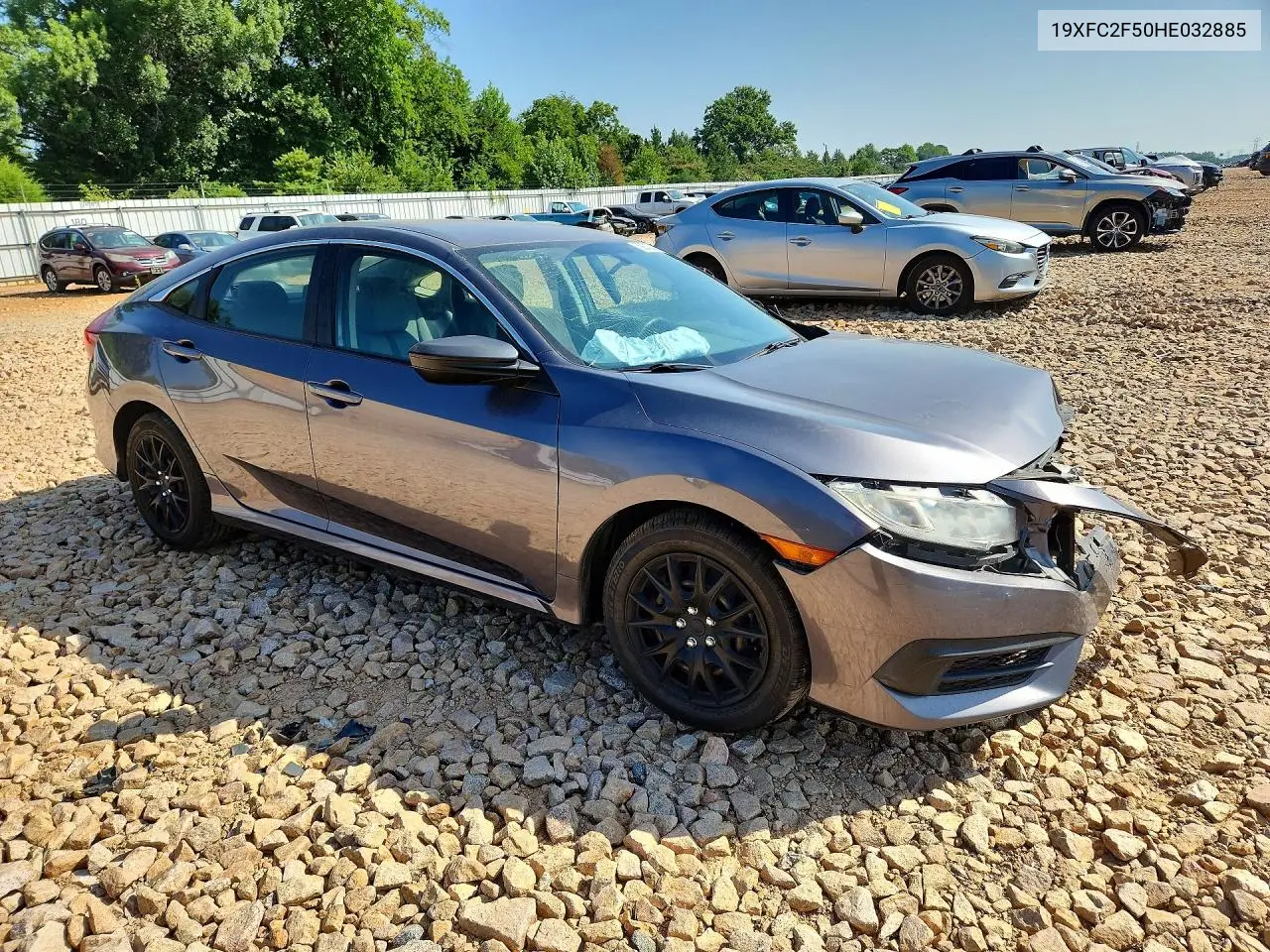 2017 Honda Civic Lx VIN: 19XFC2F50HE032885 Lot: 59338496