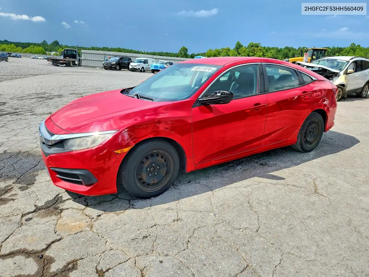2017 Honda Civic Lx VIN: 2HGFC2F53HH560409 Lot: 60411076