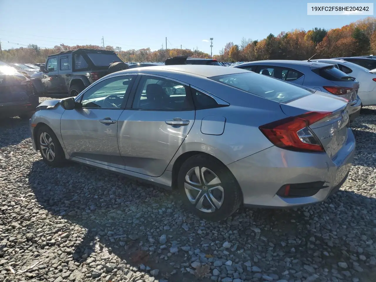 19XFC2F58HE204242 2017 Honda Civic Lx