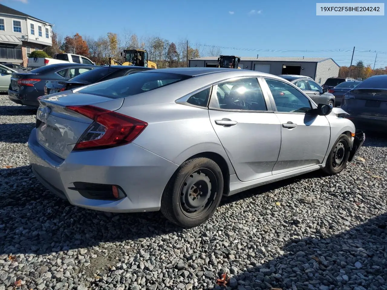 19XFC2F58HE204242 2017 Honda Civic Lx