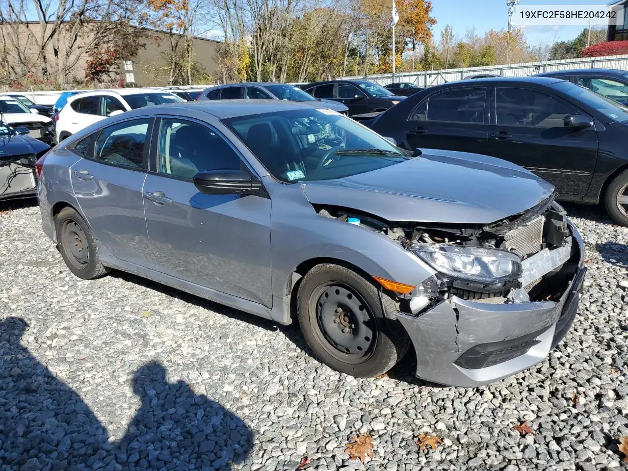 19XFC2F58HE204242 2017 Honda Civic Lx