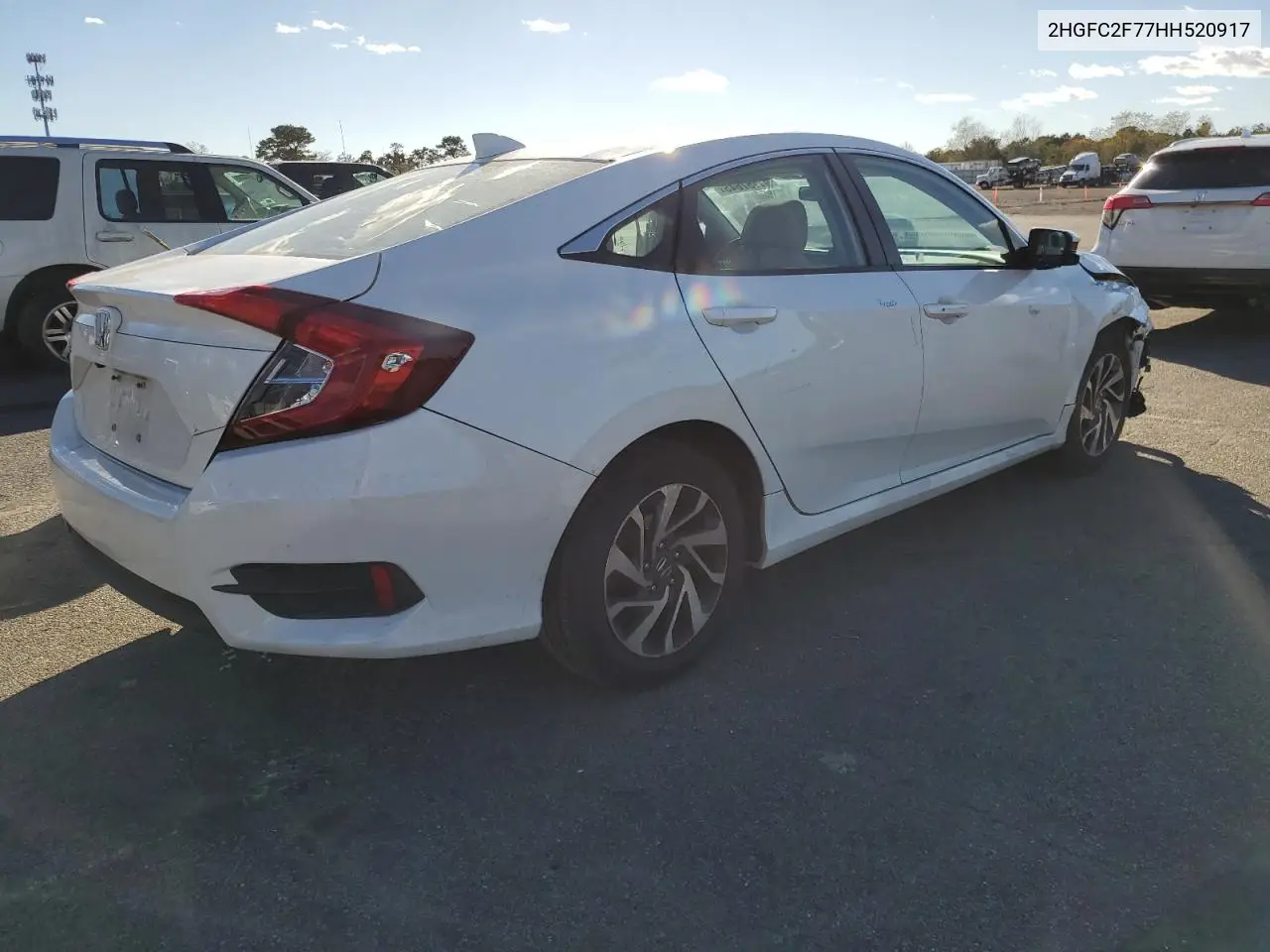 2HGFC2F77HH520917 2017 Honda Civic Ex