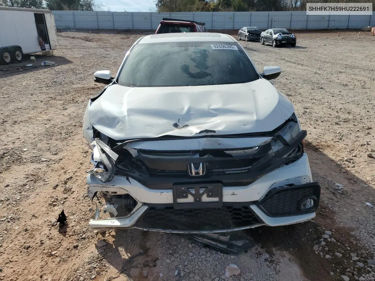 SHHFK7H59HU226918 2017 Honda Civic Ex
