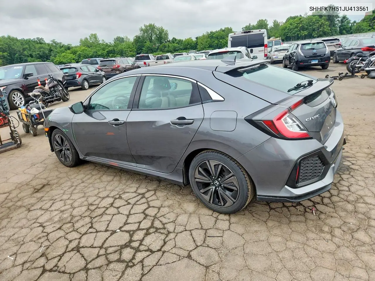 2018 Honda Civic Ex VIN: SHHFK7H51JU413561 Lot: 56867726