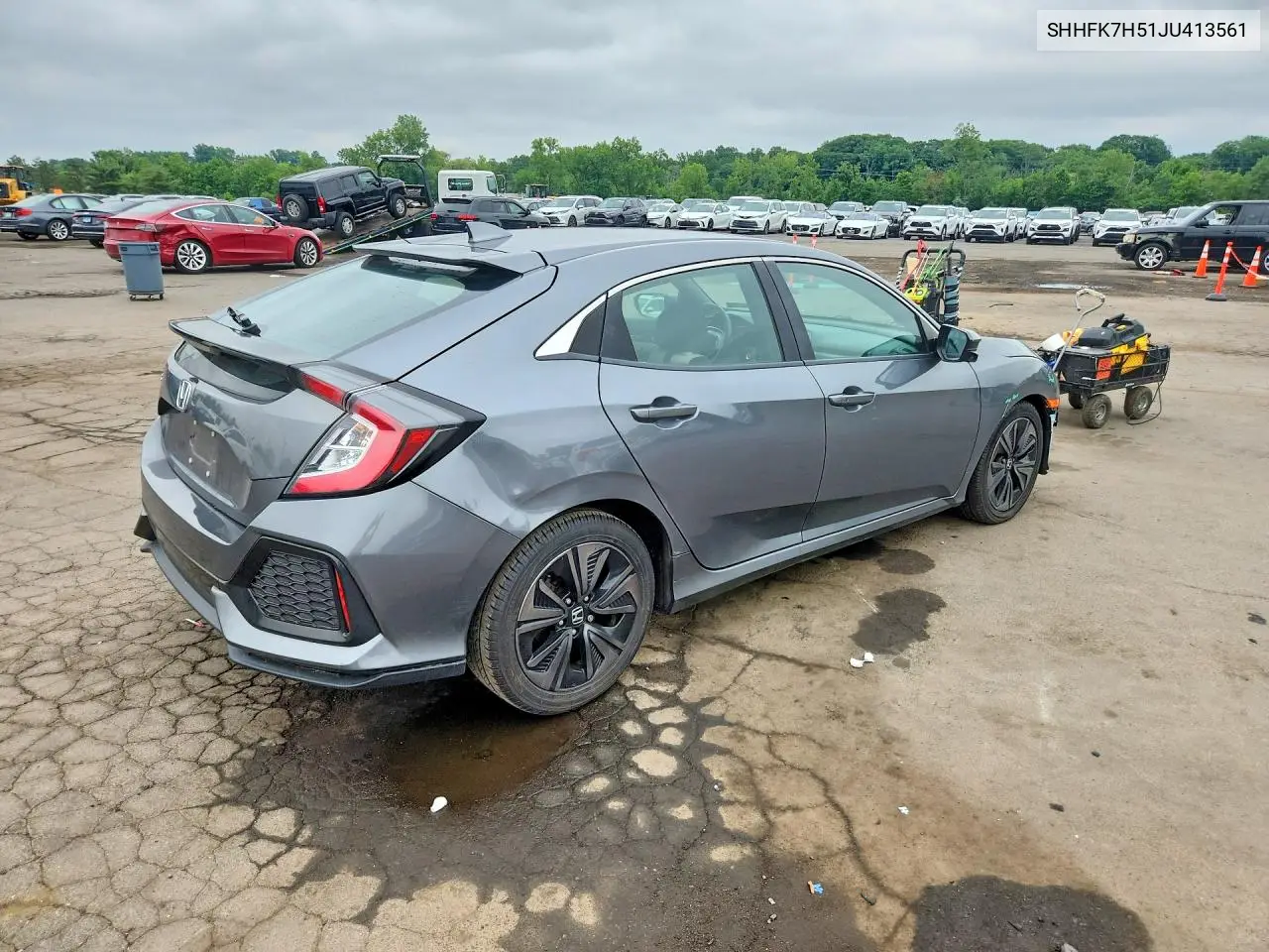 2018 Honda Civic Ex VIN: SHHFK7H51JU413561 Lot: 56867726
