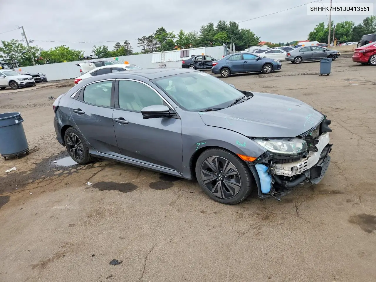 2018 Honda Civic Ex VIN: SHHFK7H51JU413561 Lot: 56867726