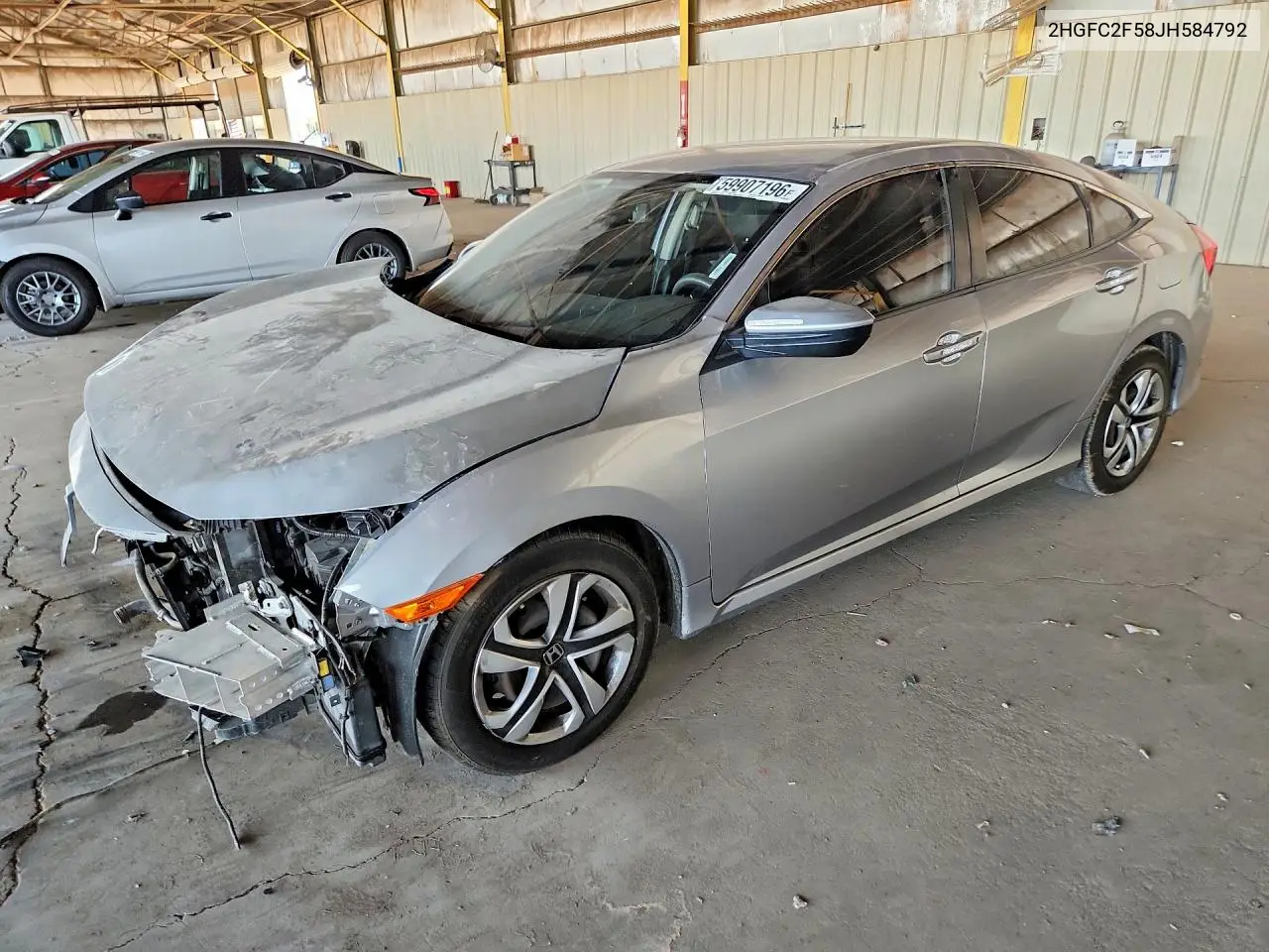 2HGFC2F58JH584792 2018 Honda Civic Lx