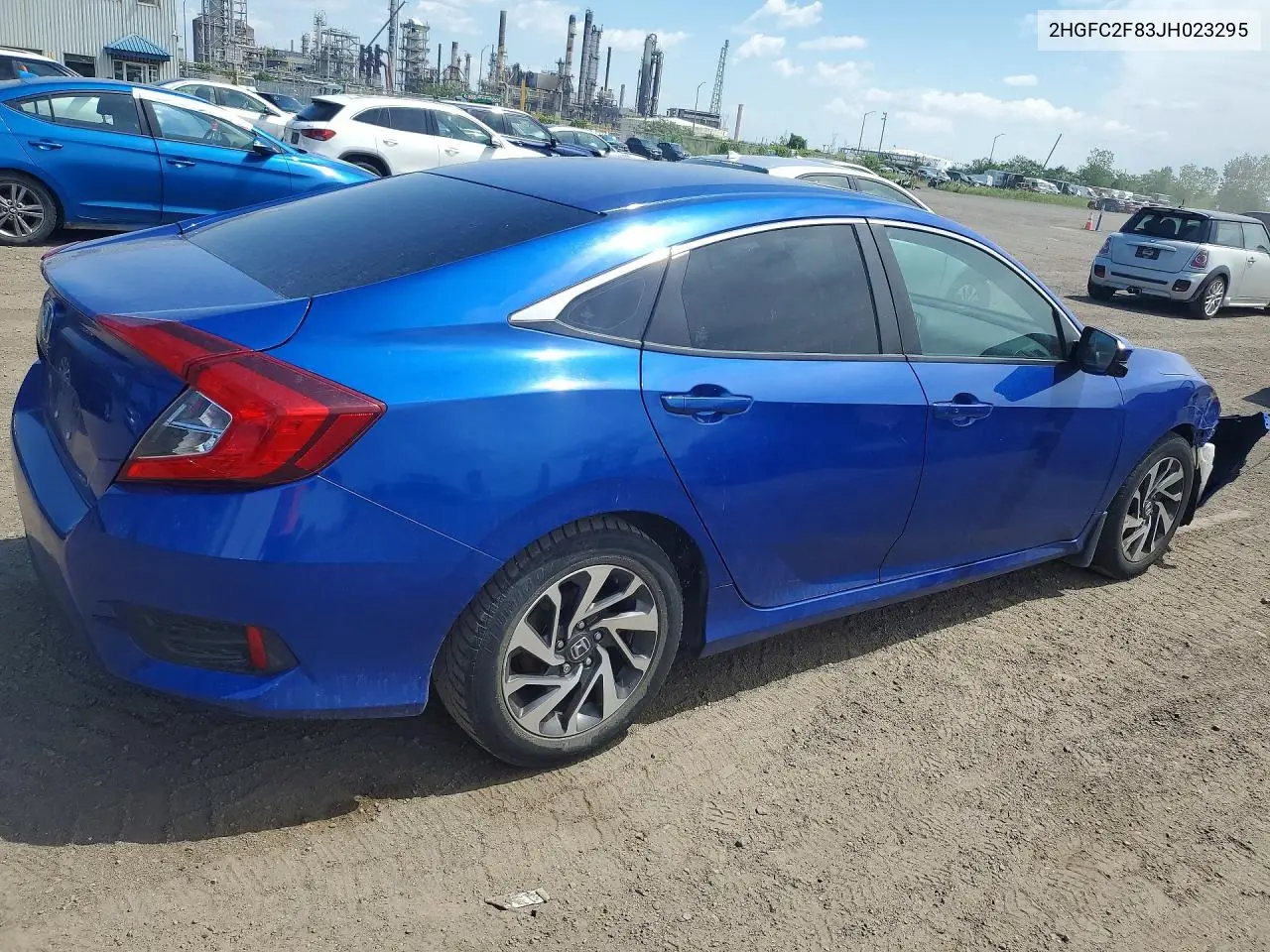 2018 Honda Civic Ex VIN: 2HGFC2F83JH023295 Lot: 60772416