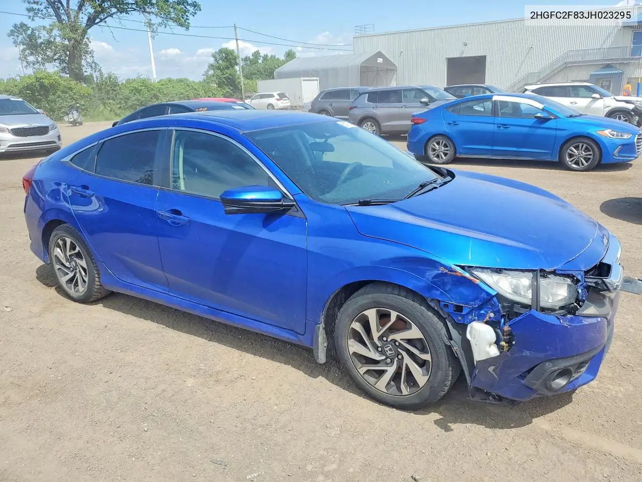 2018 Honda Civic Ex VIN: 2HGFC2F83JH023295 Lot: 60772416