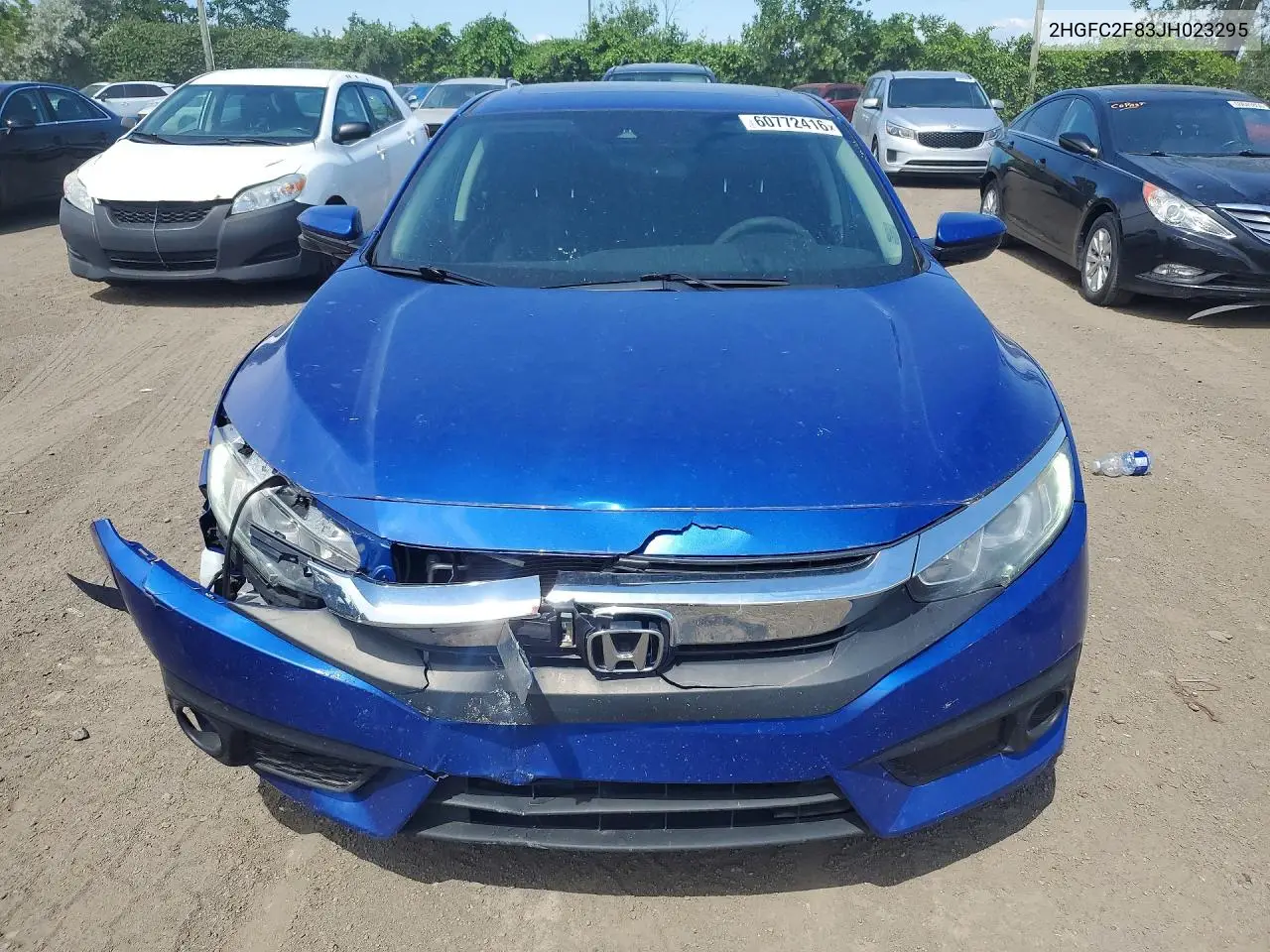 2018 Honda Civic Ex VIN: 2HGFC2F83JH023295 Lot: 60772416