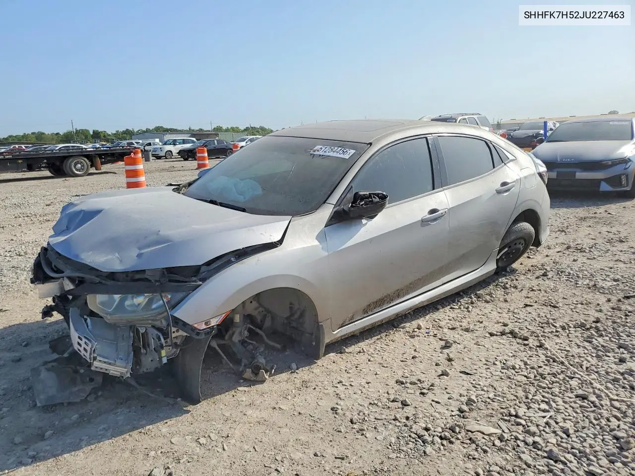 2018 Honda Civic Ex VIN: SHHFK7H52JU227463 Lot: 61284456