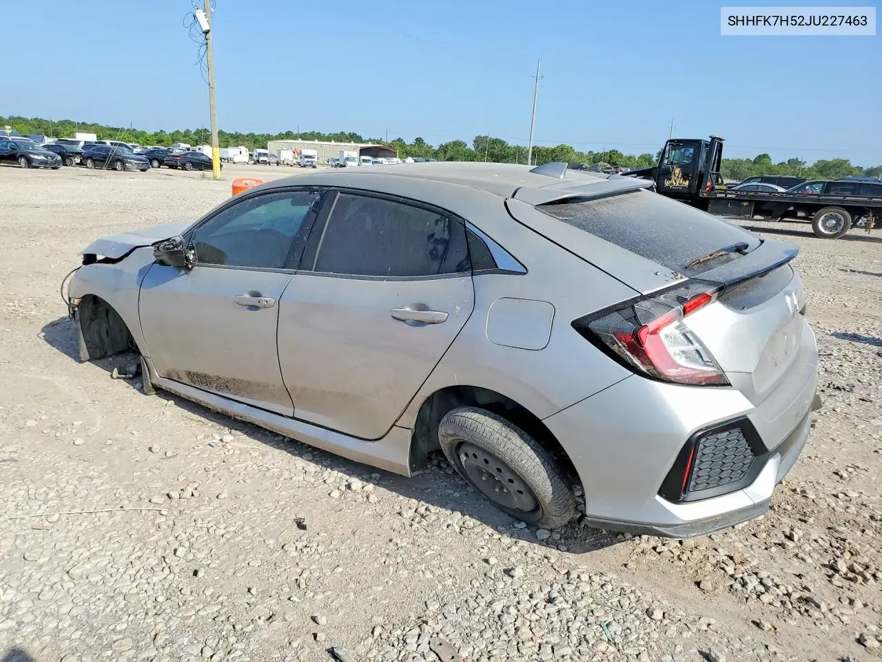 2018 Honda Civic Ex VIN: SHHFK7H52JU227463 Lot: 61284456