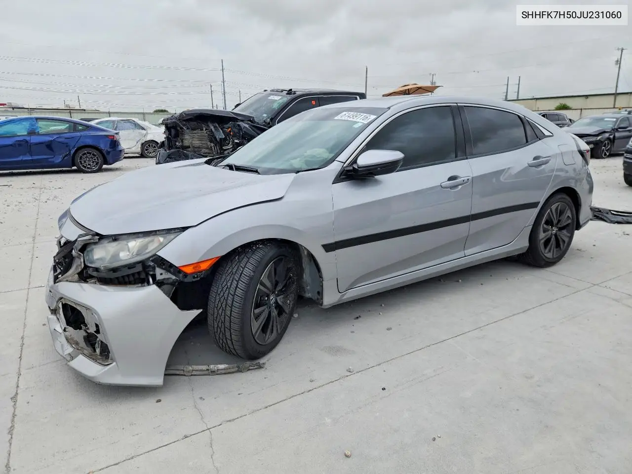 2018 Honda Civic Ex VIN: SHHFK7H50JU231060 Lot: 61499116