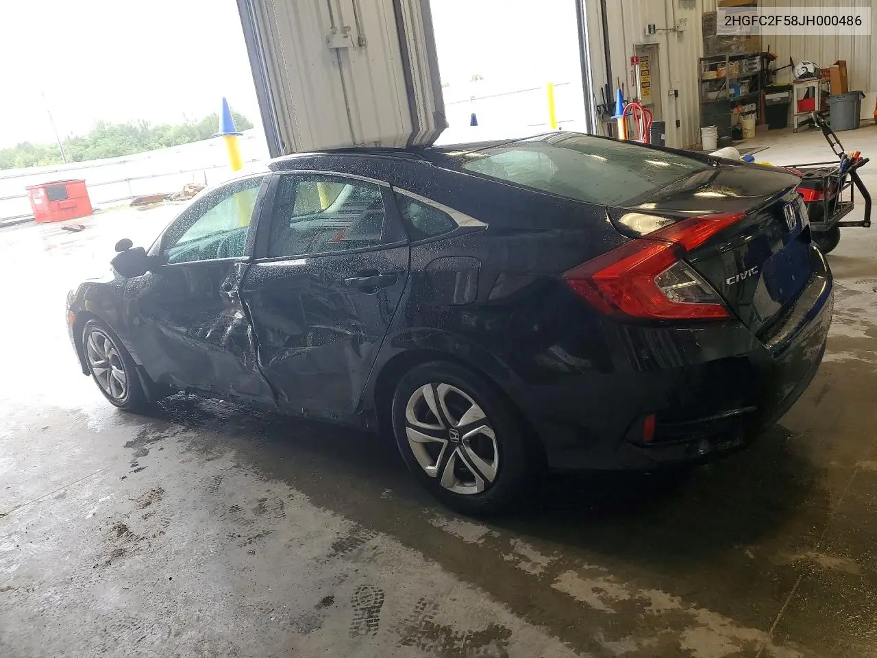 2018 Honda Civic Lx VIN: 2HGFC2F58JH000486 Lot: 61724846