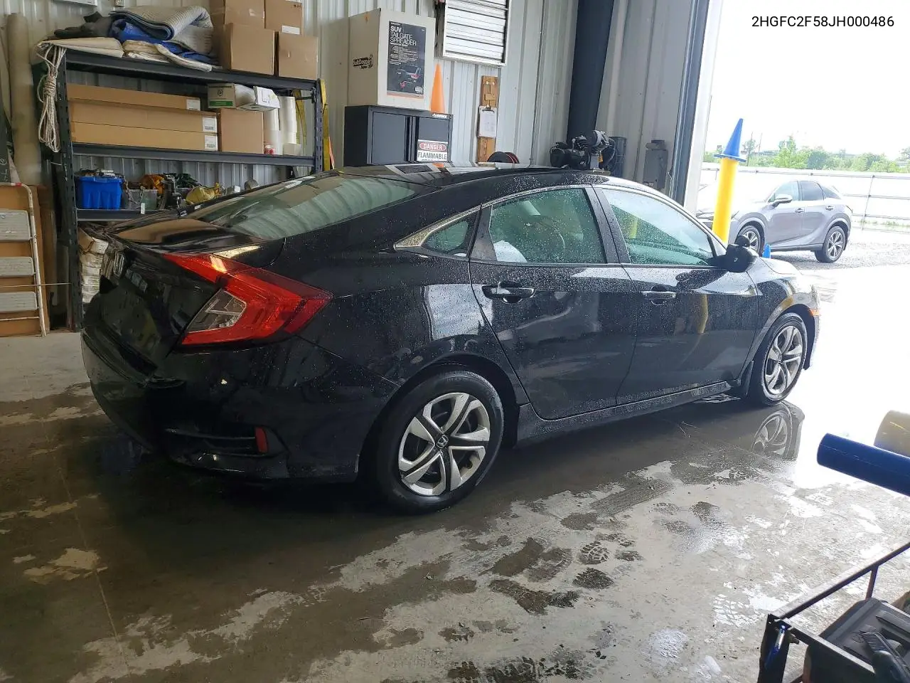 2018 Honda Civic Lx VIN: 2HGFC2F58JH000486 Lot: 61724846