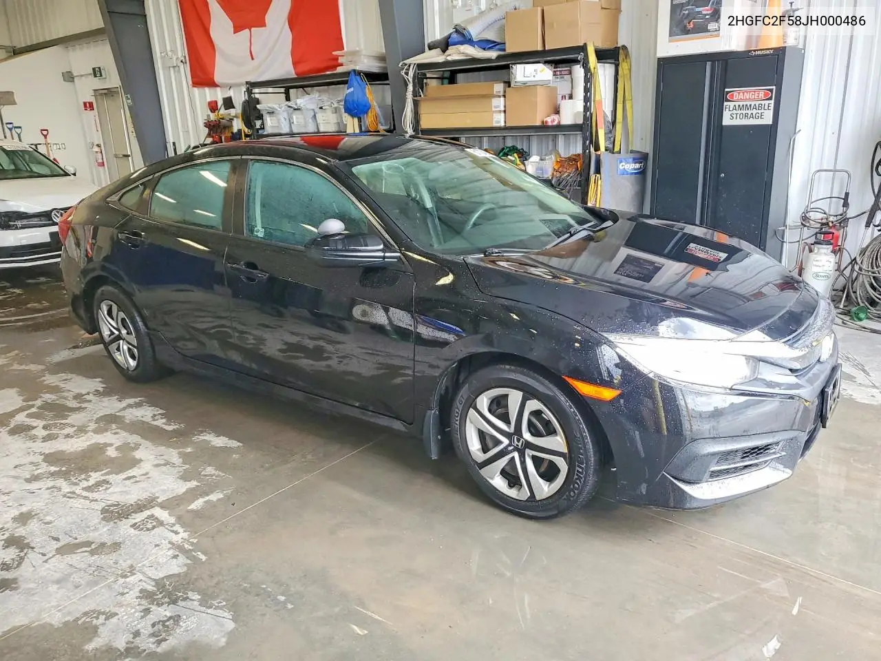 2018 Honda Civic Lx VIN: 2HGFC2F58JH000486 Lot: 61724846