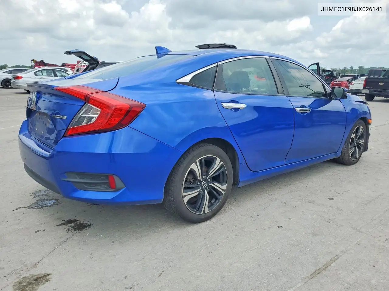2018 Honda Civic Touring VIN: JHMFC1F98JX026141 Lot: 61865856