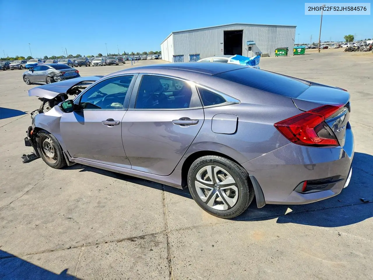 2018 Honda Civic Lx VIN: 2HGFC2F52JH584576 Lot: 62247856