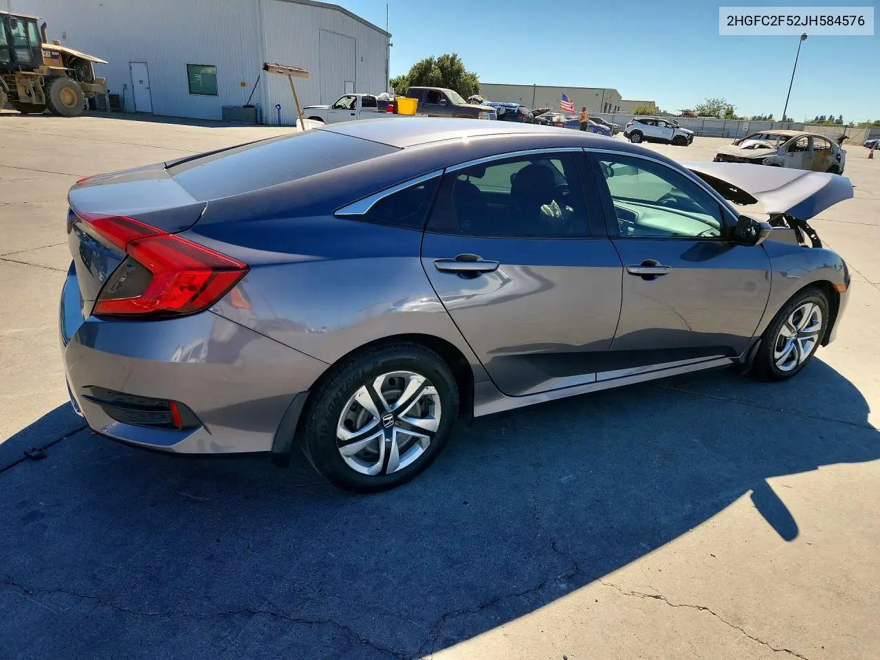2018 Honda Civic Lx VIN: 2HGFC2F52JH584576 Lot: 62247856