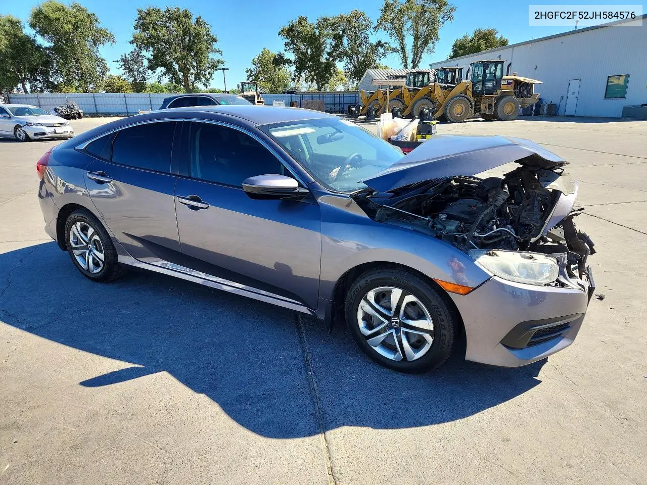 2018 Honda Civic Lx VIN: 2HGFC2F52JH584576 Lot: 62247856
