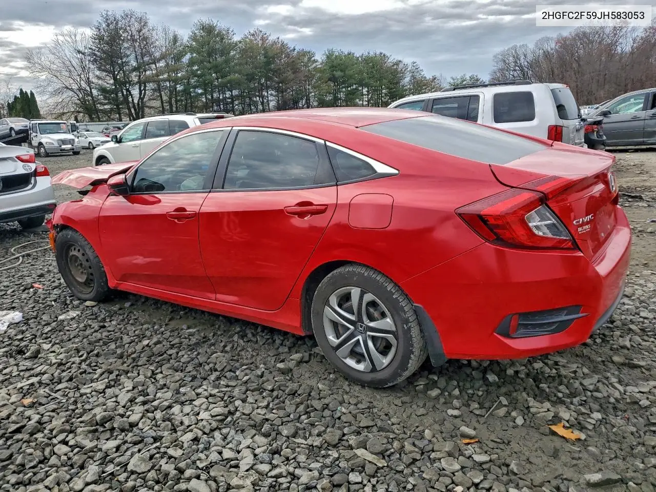 2HGFC2F59JH583053 2018 Honda Civic Lx