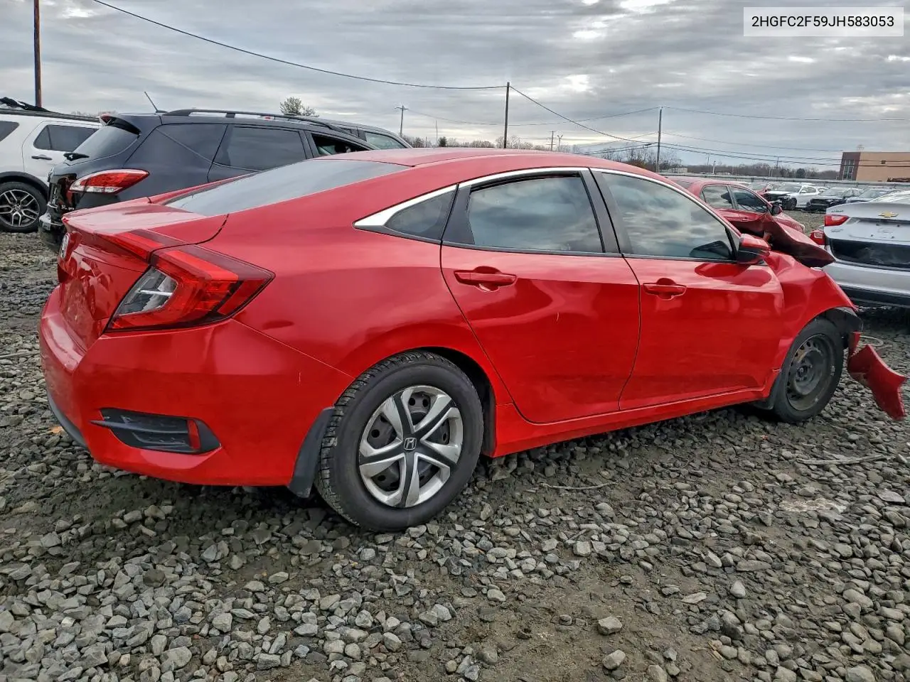 2HGFC2F59JH583053 2018 Honda Civic Lx