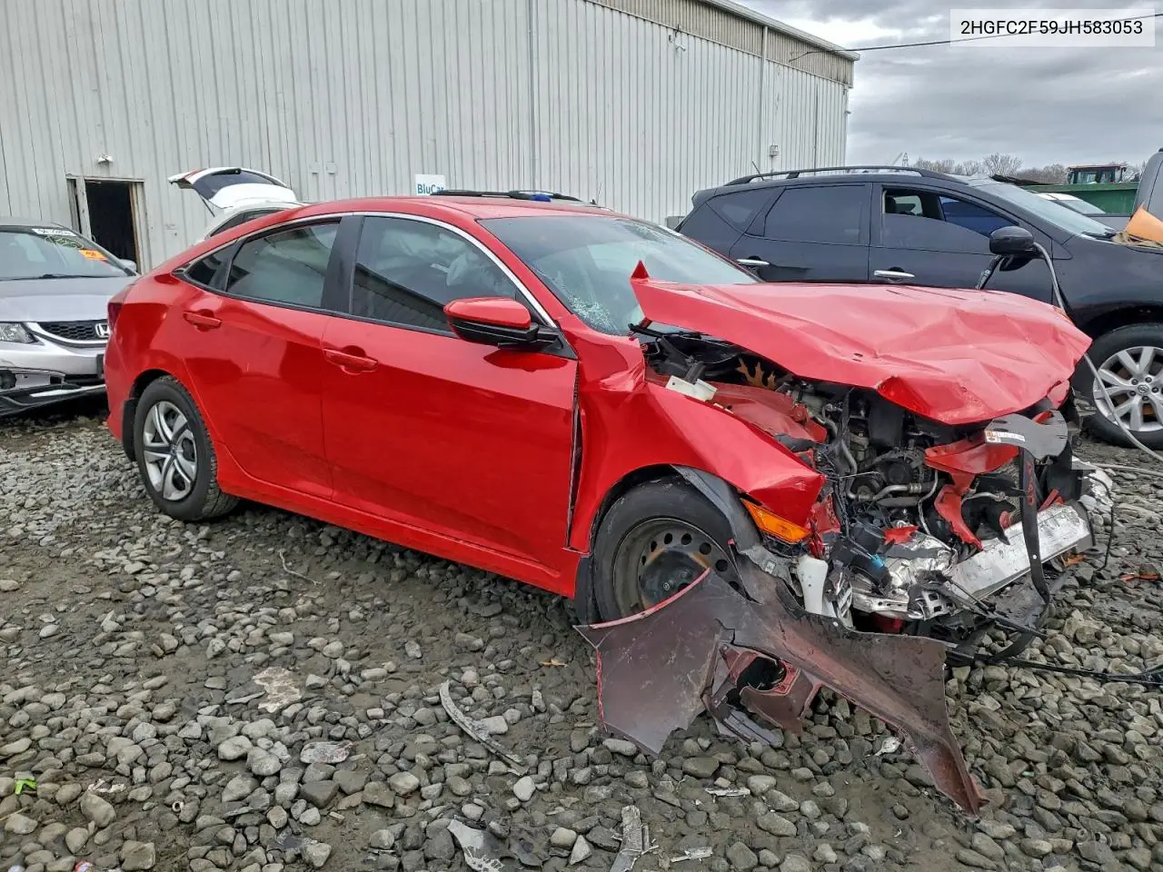 2HGFC2F59JH583053 2018 Honda Civic Lx